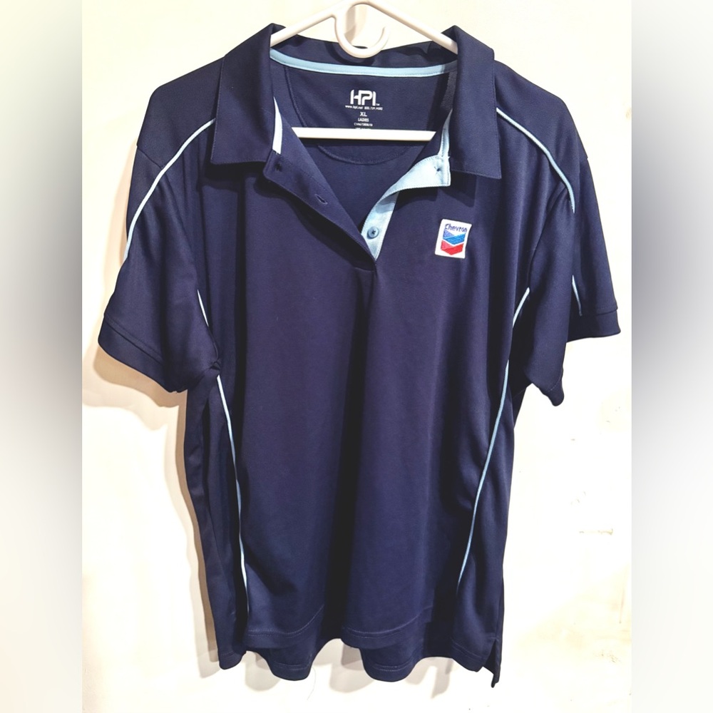 HPI Navy Polo Shirt with Chevron Logo
